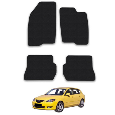 Car Mats for Mazda 2 (2003-2007) Tailored Fit Carpet Floor Set Anti-Slip 4pcs