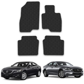 Car Mats for Mazda 6 (2013+)  Saloon  Tailored Fit Rubber Floor Set Heavy-Duty