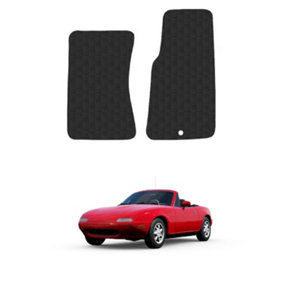 Car Mats for Mazda MX-5 (1989-1997) Tailored Fit Rubber Floor Set Heavy-Duty 2pc