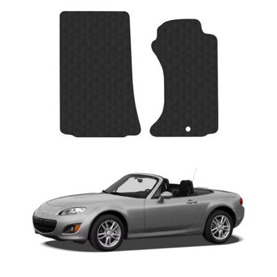 Car Mats for Mazda MX-5 (2006-2015) Tailored Fit Rubber Floor Set Heavy-Duty 2pc