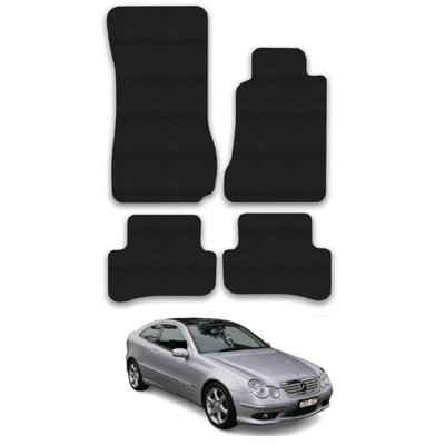 Car Mats for Mercedes C-Class (2001-2008)  W203 Tailored Fit Carpet Floor Set