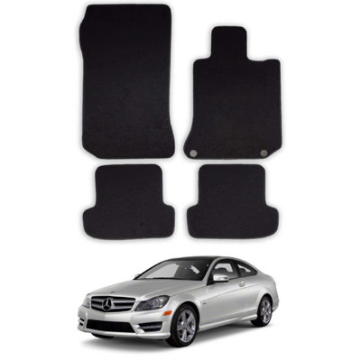 Car Mats for Mercedes C-Class (2011-2015)  Coupe  Auto Tailored Fit Carpet Set