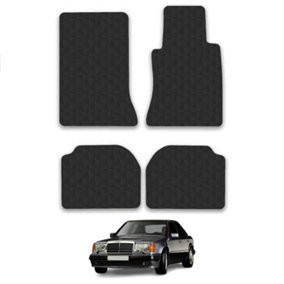 Car Mats for Mercedes E-Class (1984-1995)  W124  Tailored Fit Rubber Floor Set