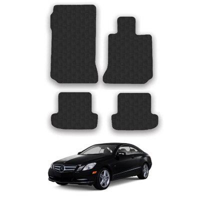 Car Mats for Mercedes E-Class (2009-2017)  C207   Coupe  Tailored Fit Rubber Set