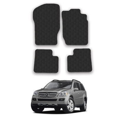 Car Mats for Mercedes GL (2006-2012)  X164  Tailored Fit Rubber Floor Set 4pcs