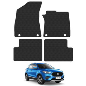 Car Mats for MG ZS 2017-22 Auto Tailored Fit Rubber Floor Mat 4pcs Heavy-Duty