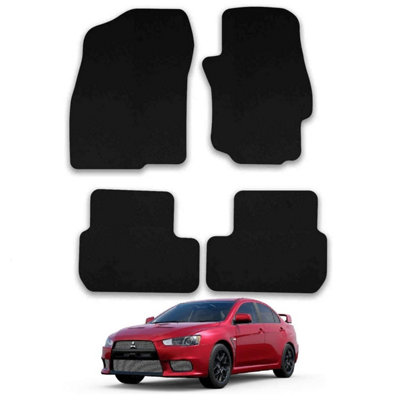 Car Mats for Mitsubishi Lancer Evo (2007-2009) Tailored Fit Carpet Floor Set 4pc