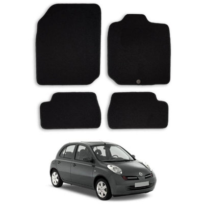 Car Mats for Nissan Micra (2003-2008) Tailored Fit Carpet Floor Set Anti-Slip