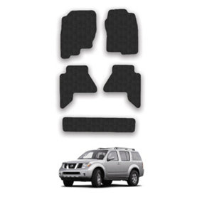 Car Mats for Nissan Pathfinder (2010-2014) Tailored Fit Rubber Floor Set 5pcs