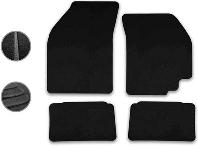 Car Mats for Nissan Pixo (2009-2013) Tailored Fit Carpet Floor Set Anti-Slip 4pc