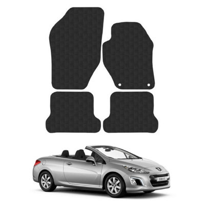 Car Mats for Peugeot 308CC (2009-2015) Tailored Fit Rubber Floor Set Heavy-Duty