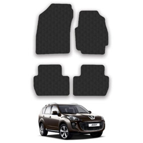 Car Mats for Peugeot 4007 (2007-2012) Tailored Fit Rubber Floor Set Heavy-Duty