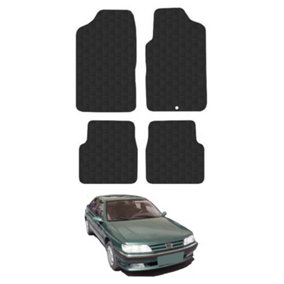 Car Mats for Peugeot 605 (1989-1999) Tailored Fit Rubber Floor Set Heavy-Duty