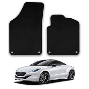 Car Mats for Peugeot RCZ (2010-2015) Tailored Fit Carpet Floor Set Anti-Slip 2pc