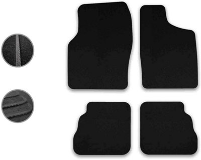 Car Mats for Saab 9-3 (1998-2002) Tailored Fit Carpet Floor Set Anti-Slip 4pcs