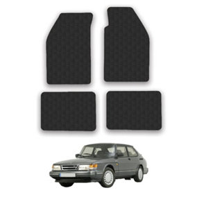 Car Mats for Saab 900 (1991-1993) Tailored Fit Rubber Floor Set Heavy-Duty 4pcs