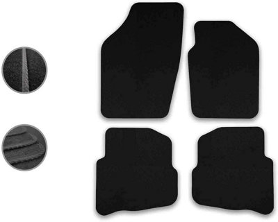 Car Mats for Seat Ibiza (2002-2008) Tailored Fit Carpet Floor Set Anti-Slip 4pcs