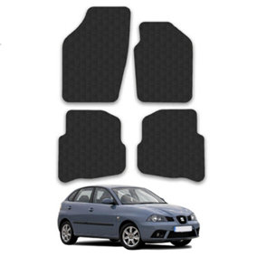 Car Mats for Seat Ibiza (2002-2008) Tailored Fit Rubber Floor Set Heavy-Duty 4pc