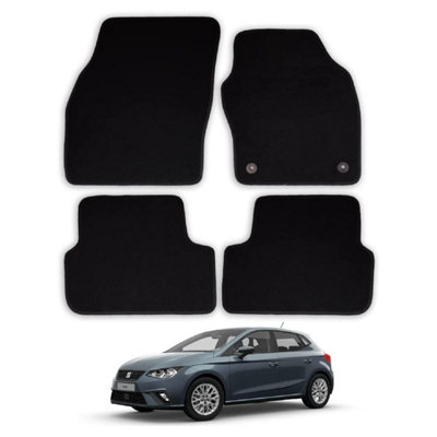 Car Mats for Seat Ibiza (2017+) Tailored Fit Carpet Floor Set Anti-Slip 4 Pieces