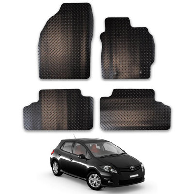 Car Mats for Toyota Auris (2007-2013) Tailored Fit Rubber Floor Set Heavy-Duty