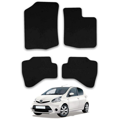 Car Mats for Toyota Aygo (2012-2014) Tailored Fit Carpet Floor Set Anti-Slip 4pc