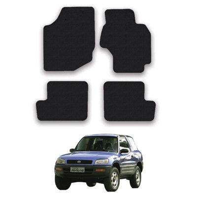 Car Mats for Toyota Rav4 (1994-2000) Tailored Fit Carpet Floor Set Anti-Slip 4pc