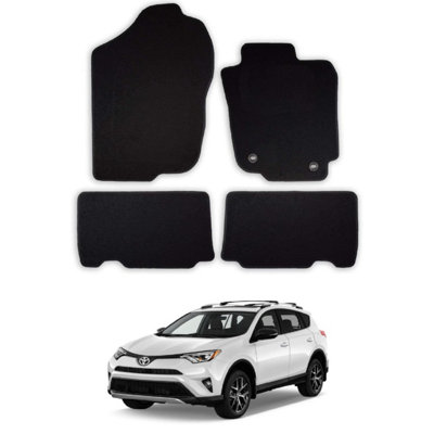 Car Mats for Toyota Rav4 (2013-2019) Tailored Fit Carpet Floor Set Anti-Slip 4pc