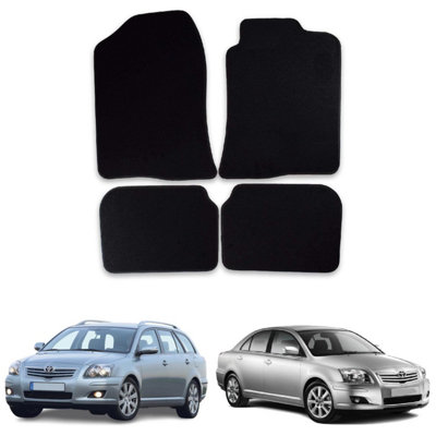 Car Mats for Toyta Avensis (2003-2009) Tailored Fit Carpet Floor Set Anti-Slip