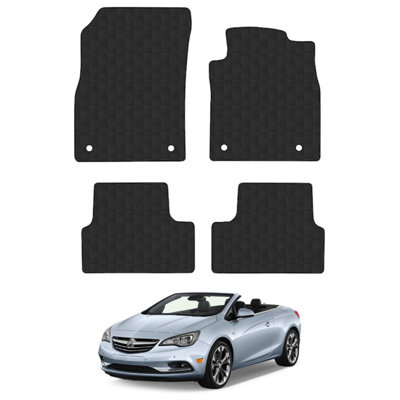 Car Mats for Vauxhall Cascada (2013-2018) Tailored Fit Rubber Floor Set 4 Pieces