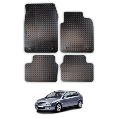 Car Mats for Vauxhall Signum (2003-2008) Tailored Fit Rubber Floor Set 4 Pieces