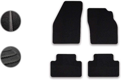 Car Mats For Volvo C30 2007-13  Manual Tailored Fit Black Carpet Floor Set 4pcs