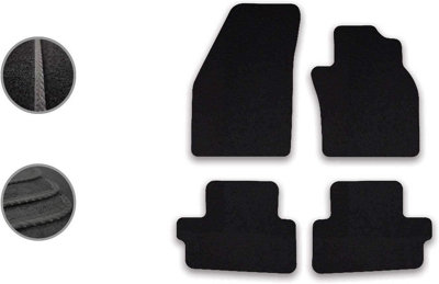 Car Mats For Volvo C70 2006-11  Automatic Tailored Black Carpet Floor Set 4pcs