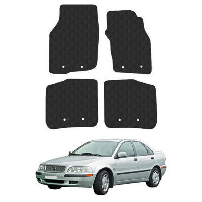 Car Mats for Volvo S40 (1996-2004) Tailored Fit Rubber Floor Set Heavy-Duty 4pcs