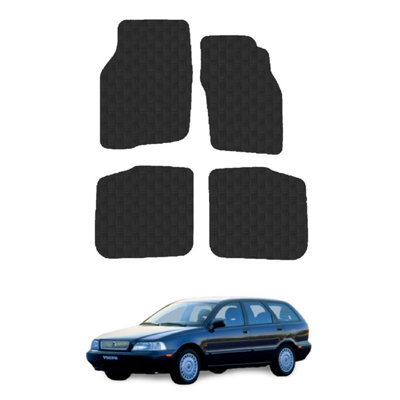 Car Mats for Volvo V40 (1996-2004) Tailored Fit Rubber Floor Set Heavy-Duty 4pcs