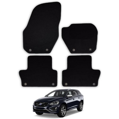 Car Mats for Volvo XC60 (2008-2017) Tailored Fit Carpet Floor Set Anti-Slip 4pcs