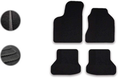 Car Mats for VW Polo (1999-2002) Tailored Fit Carpet Floor Set Anti-Slip 4pcs