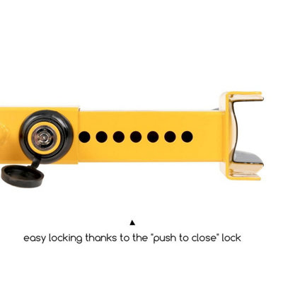 Car Motorhome Trailer Wheel Clamp Extendable Heavy Duty 3 Keys  A306010 - 4