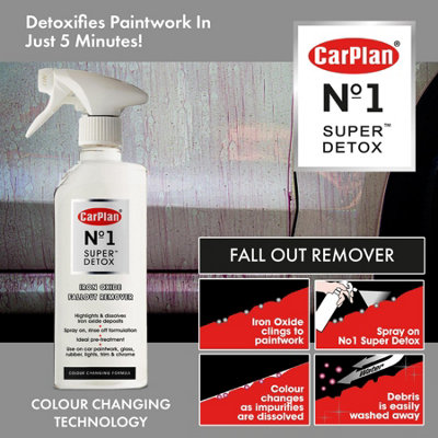 Car Paint Detox Iron Oxide Fall Out Remover Cleaner Detailing Valeting 600ml x12 - 4