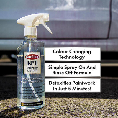 Car Paint Detox Iron Oxide Fall Out Remover Cleaner Detailing Valeting 600ml x12 - 5