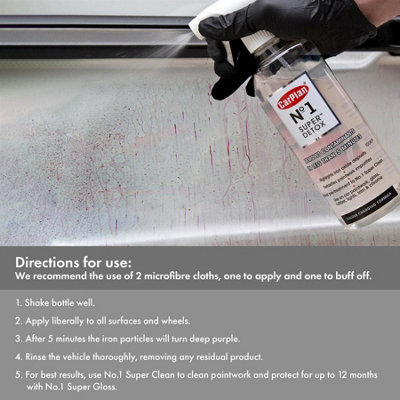 Car Paint Detox Iron Oxide Fall Out Remover Cleaner Detailing Valeting 600ml x12 - 6