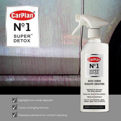 Car Paint Detox Iron Oxide Fall Out Remover Cleaner Detailing Valeting 600ml