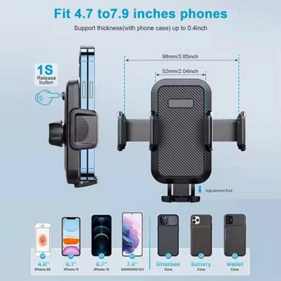 Car Phone Holder Universal Extend Suction Mount Mobile Windshield Dashboard