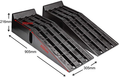 Car Ramps KATSU Plastic Car Ramps 2 PCs Garage Ramps lifting Automotive ...