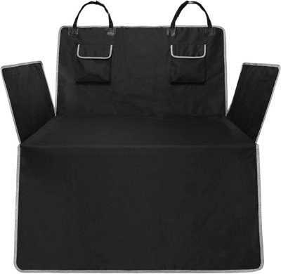 Car Seat & Boot Protector Black Non-Slip Waterproof Protection for Dog Pet Blanket with Side Protection