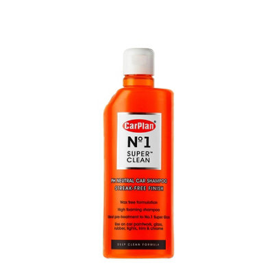 Car Shampoo Foam Wash PH Neutral Pre Treatment CarPlan Super Clean No1 600ml