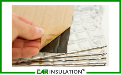 Car Sound Deadening Mat Butyl Noise Cancelling Adhesive Mat in Silver ...