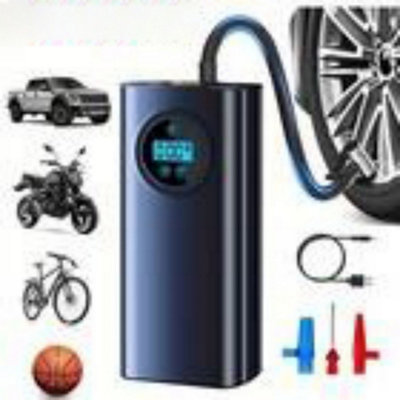 Car Tyre Inflator Cordless Digital USB Rechargeable Tire Air Compressor ...