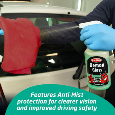 Car Valet Rinse Bucket Kit Carplan Demon Shine Foam Fabric Glass Clean - 5