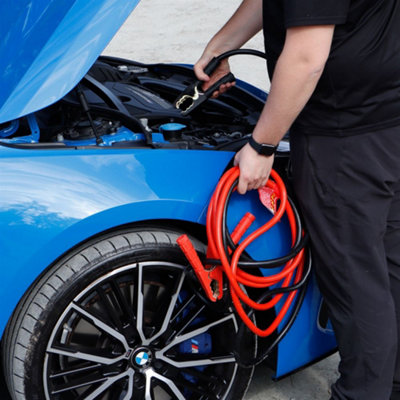 Car Vehicle 2.5M 500 Amp Battery Booster Cable Jump Start Leads