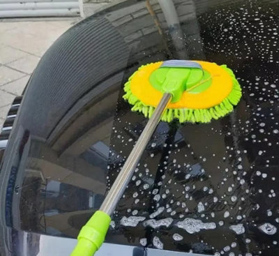 Car Wash Brush with Extendable Long Handle for Washing Cars Truck - 3